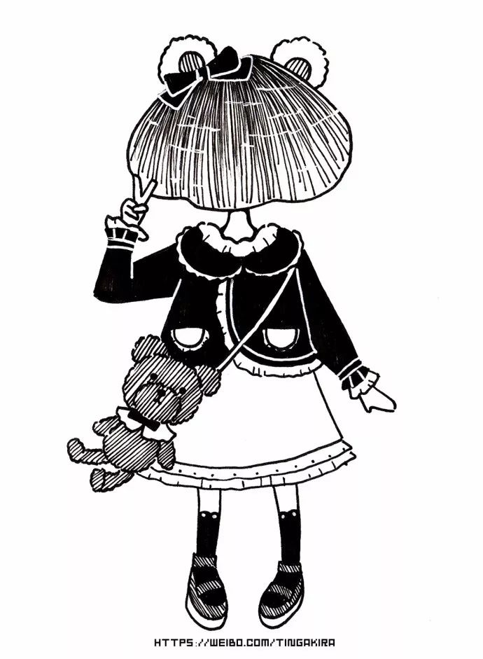 手帳素材丨 ​穿洋裝的蘑菇女孩 親子 第9張