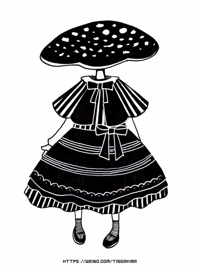 手帳素材丨 ​穿洋裝的蘑菇女孩 親子 第7張