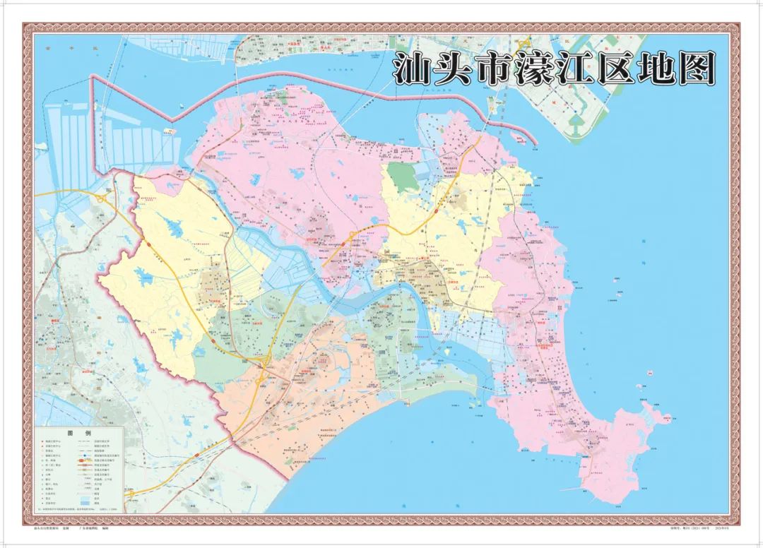 汕头市最新公众版地图来了!六区一县的高清版都在这里