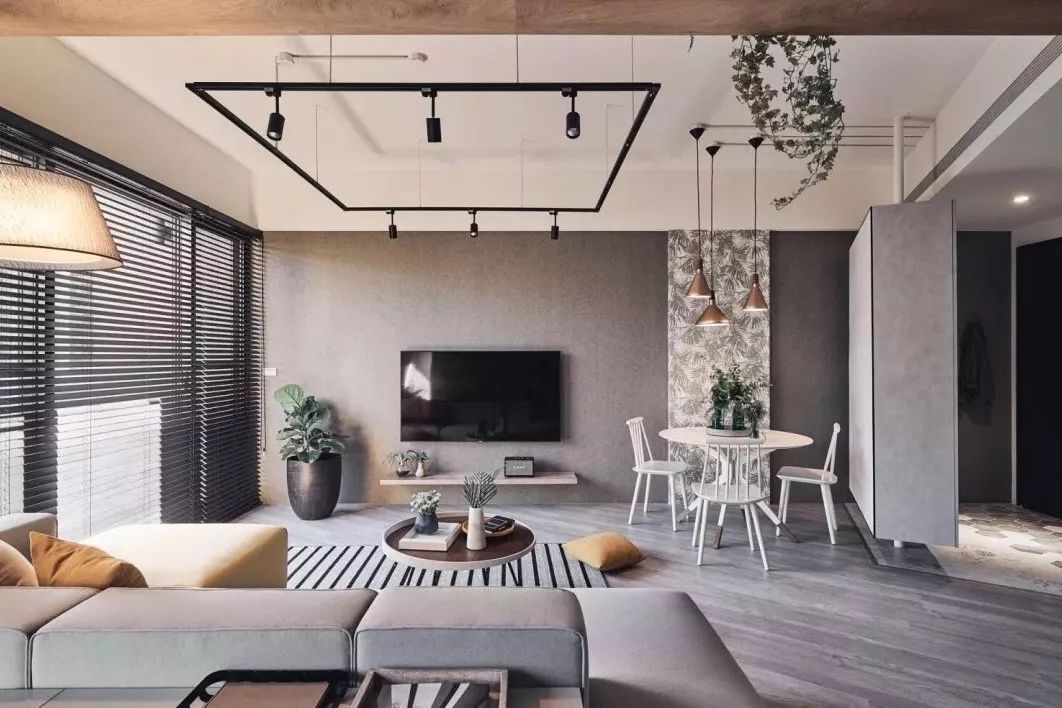 灰色客厅怎么设计，参考图请查收