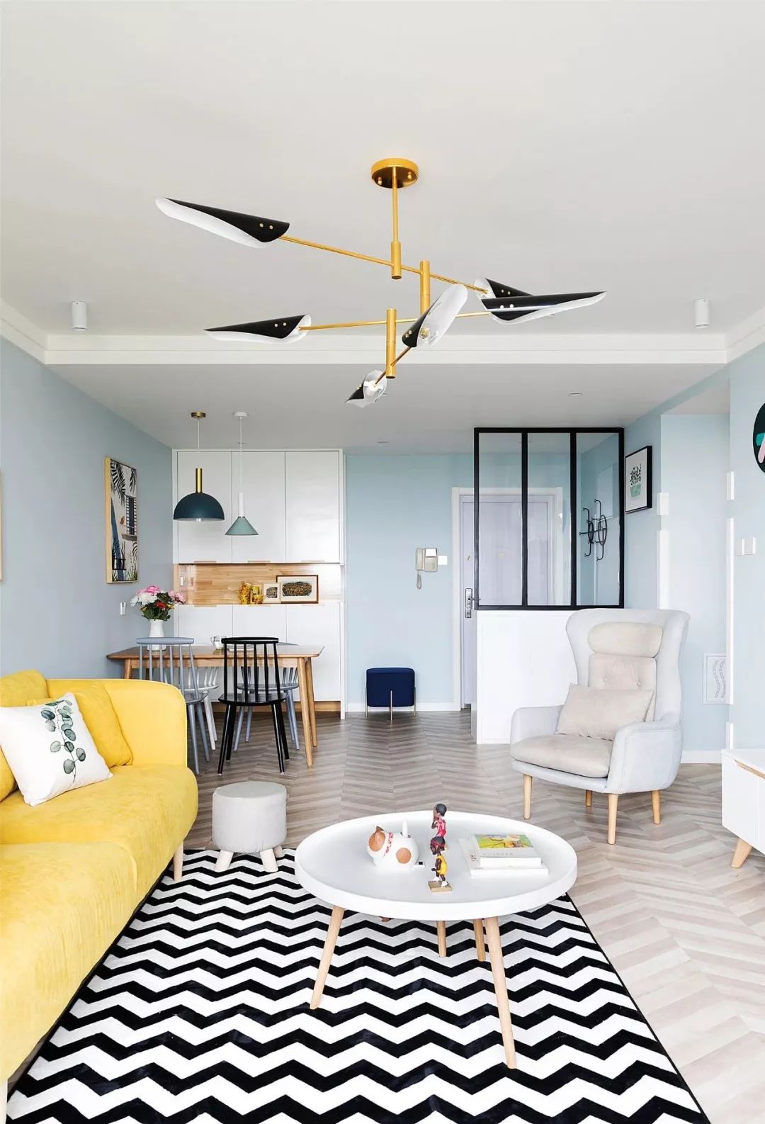 76㎡清新北欧三房，阳台打造榻榻米，实用又漂亮！