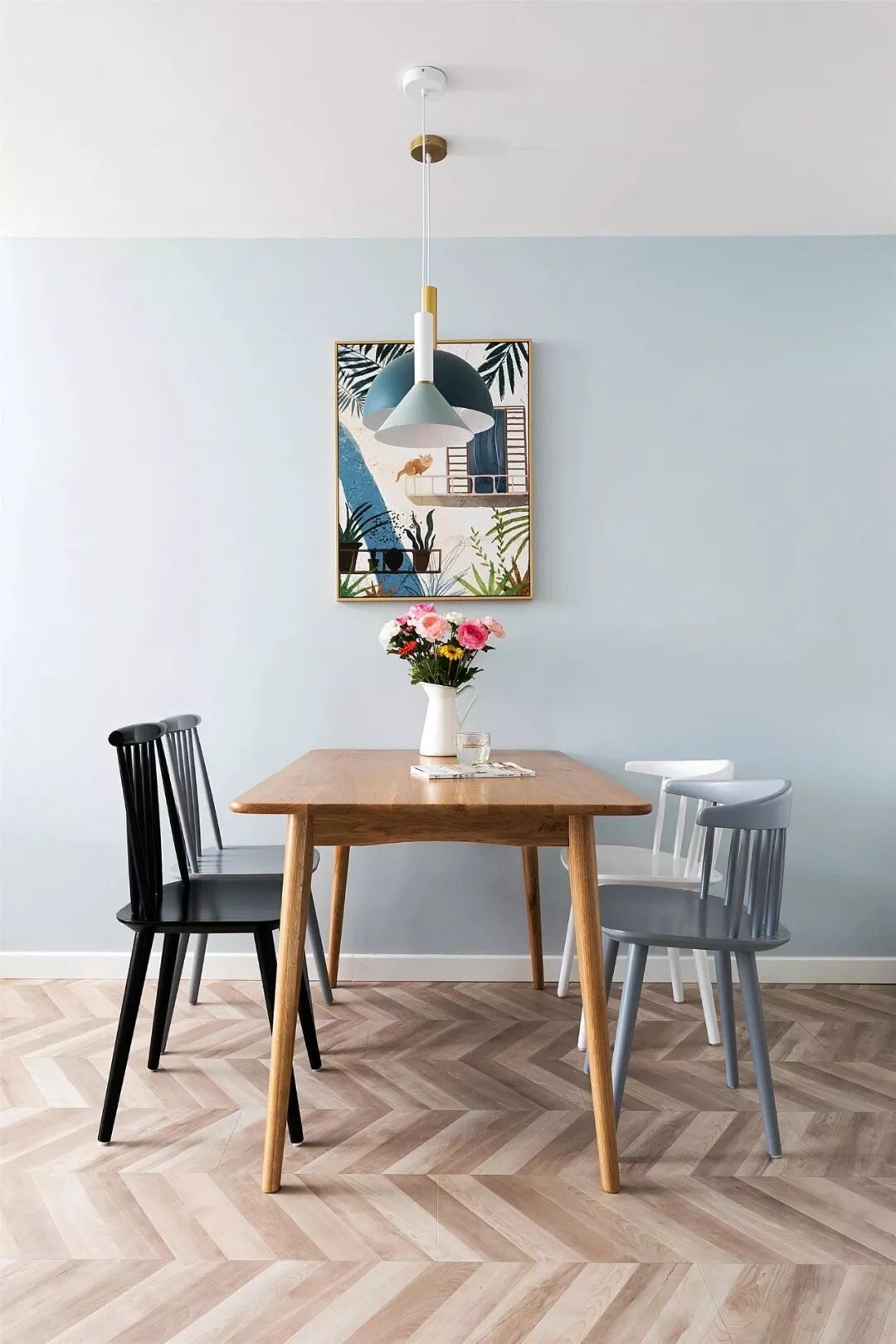 76㎡清新北欧三房，阳台打造榻榻米，实用又漂亮！