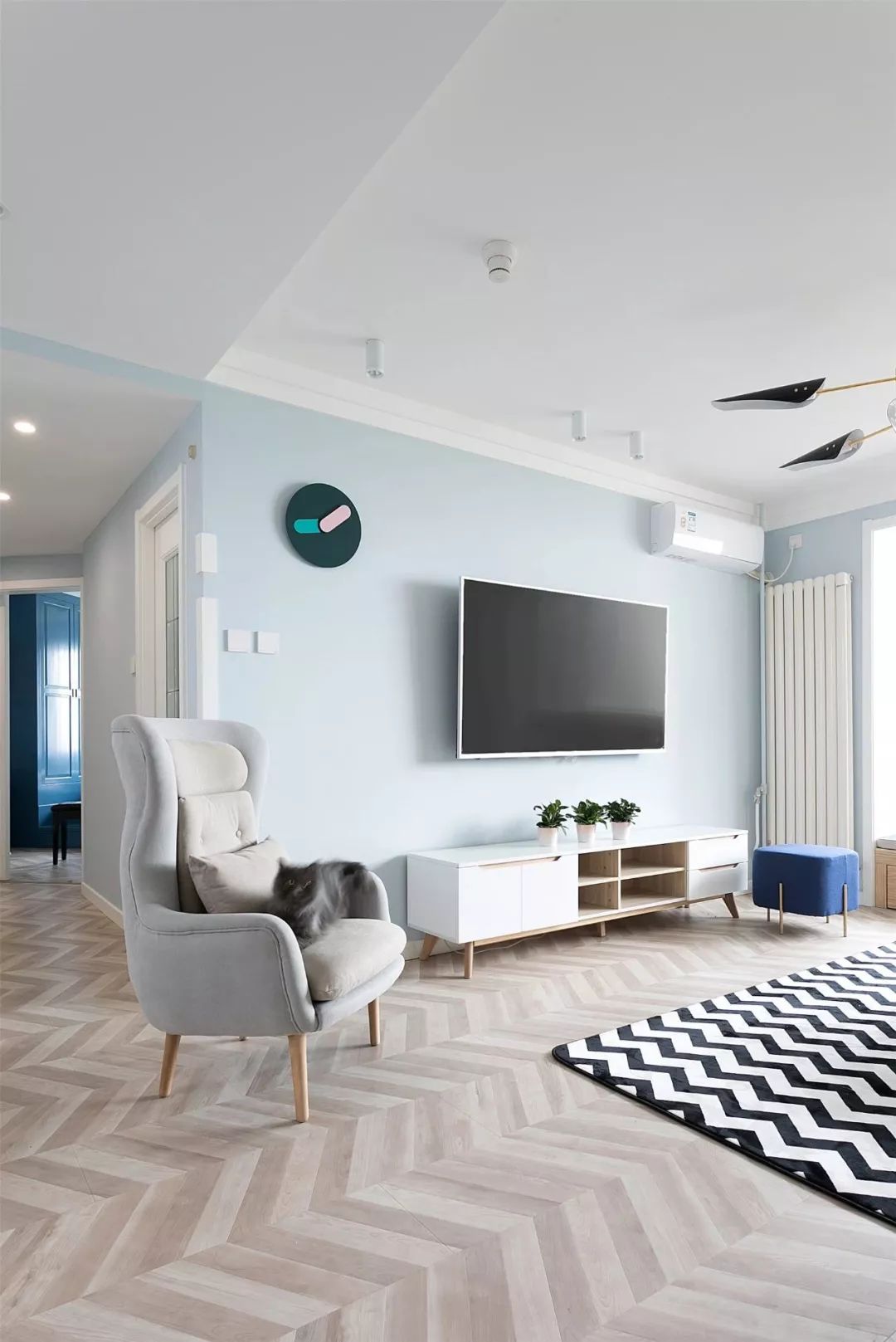 76㎡清新北欧三房，阳台打造榻榻米，实用又漂亮！