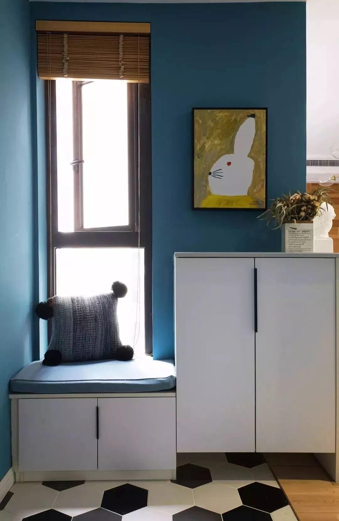 矮鞋櫃+換鞋凳，小玄關就這樣利用！ 家居 第27張