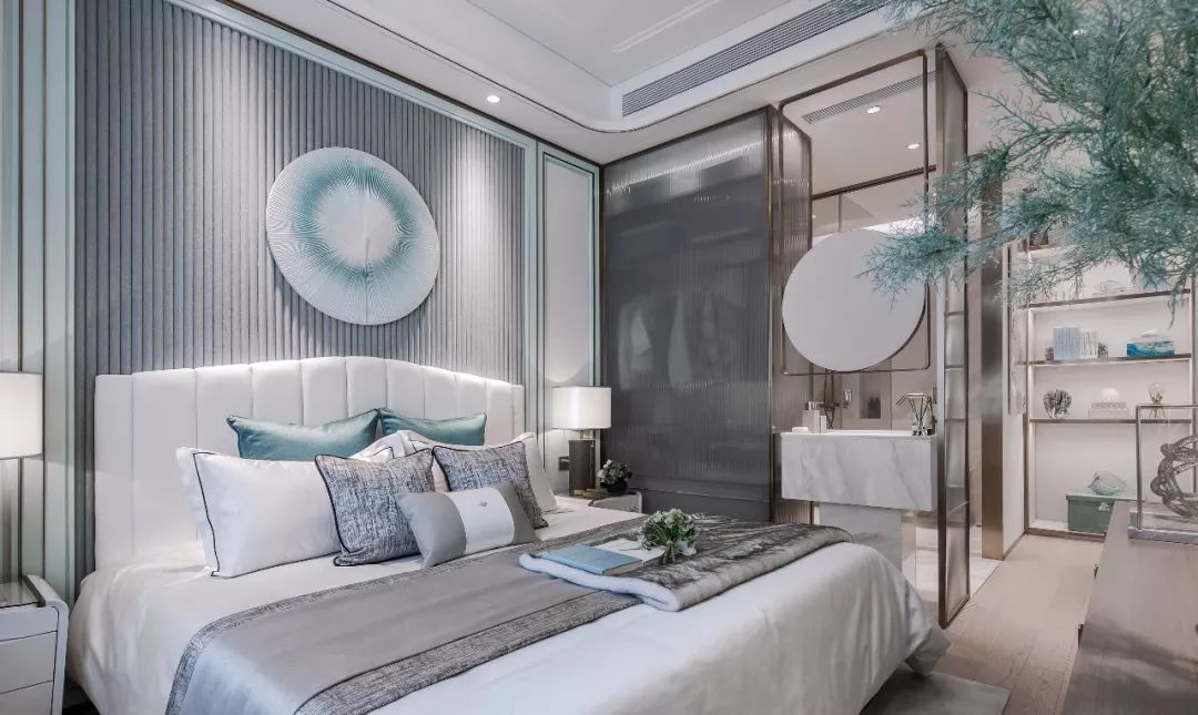 96㎡現代簡約三房室，清新優雅Tiffany藍裝飾也太漂亮了 家居 第20張