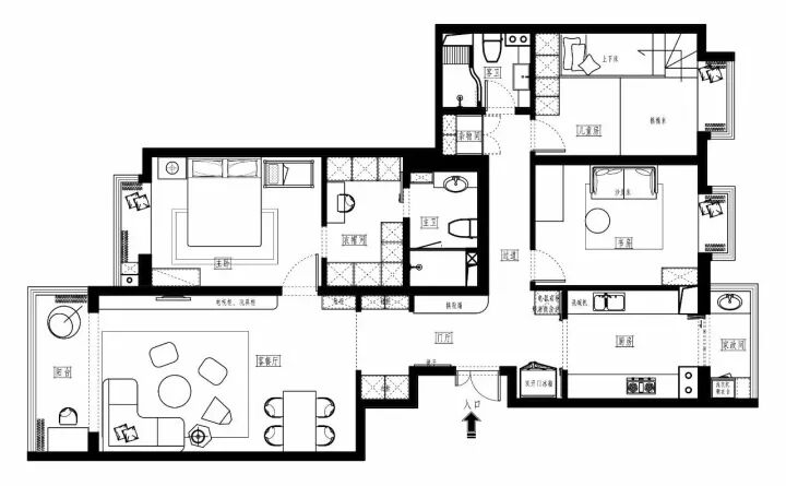 125㎡现代北欧，女儿房的榻榻米+上下铺，zan爆了！