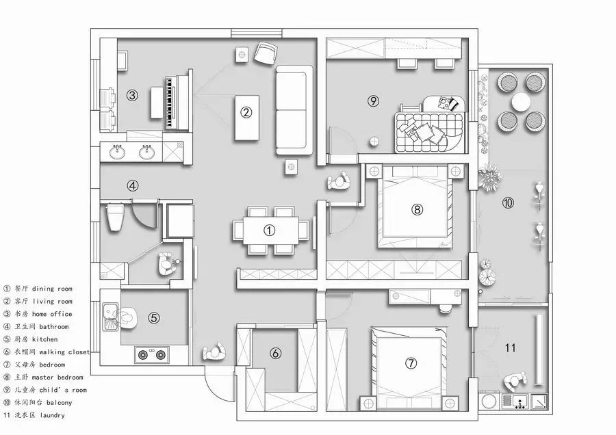 134平的現代北歐風大宅，簡潔而又舒適的設計好喜歡 家居 第2張