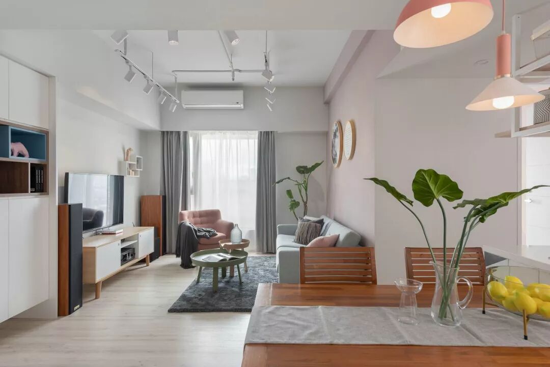 89㎡舒适北欧2室2厅，轻盈柔和的暖心之家