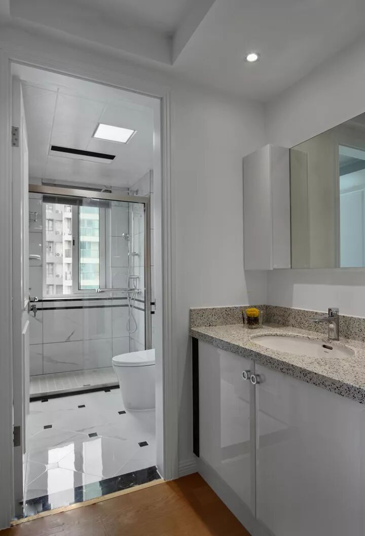 118平现代简约三居室，电视背景墙这样做简约又大气！