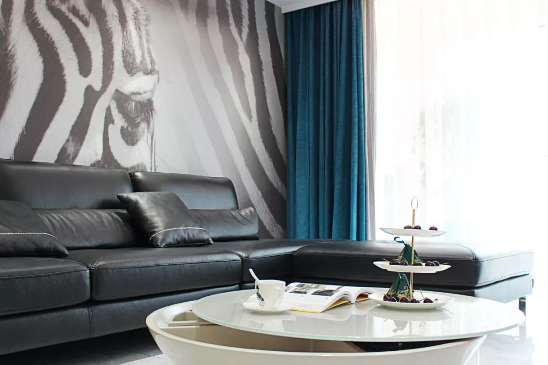 160㎡現代簡約，斑馬紋沙發牆，大膽的時尚很漂亮！ 家居 第13張