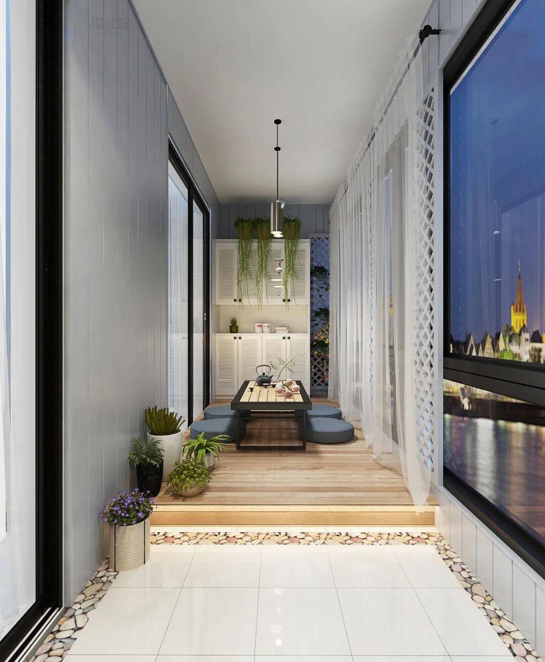 卧室里的阳台，如何设计利用起来？