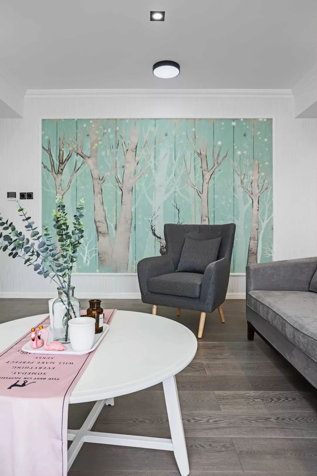 110平的北歐風復式三居室，簡潔大方又不缺清新感 家居 第6張