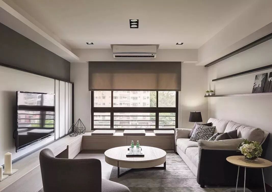 客厅没阳台怎么办？这样设计比有阳台更有范！