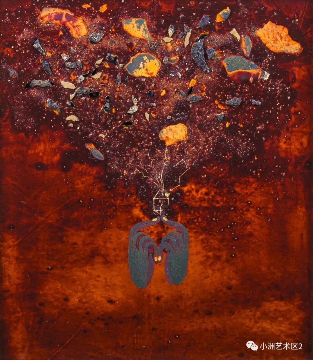 漆情画艺小洲第三届漆画艺术展览活动广州市第五届漆画展小尺幅漆画