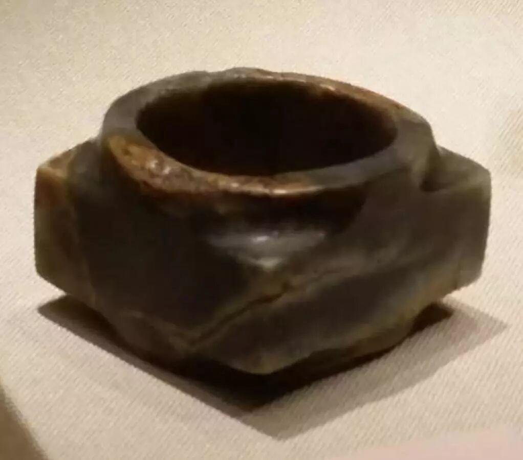 古玉 玉琮 黄玉 唐物 古玩 銀九藝] 早期二手和闐玉高古玉鑲銅馬術古玉雕古玉琮| Yahoo拍賣