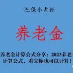 养老金计算公式分享：2023养老金计算公式，看完你也可以计算！