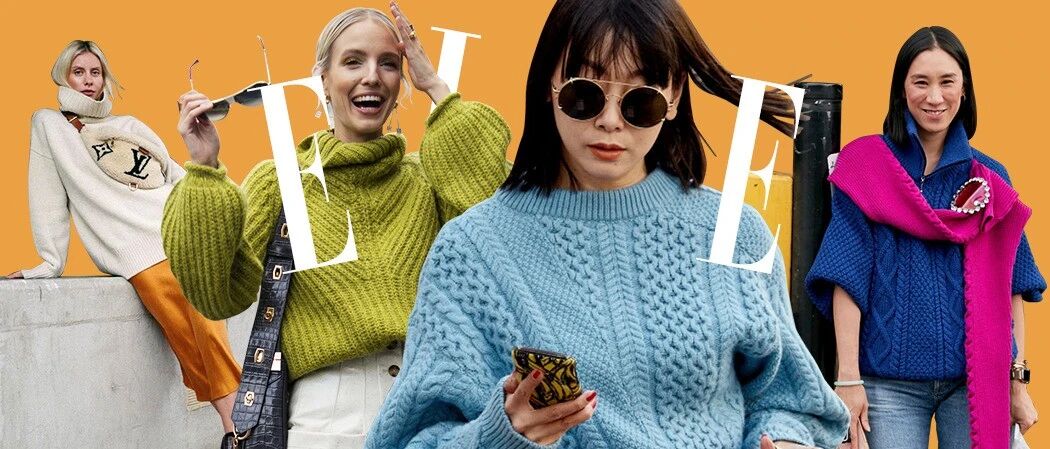 开春毛衣单穿，时不时髦全看领子