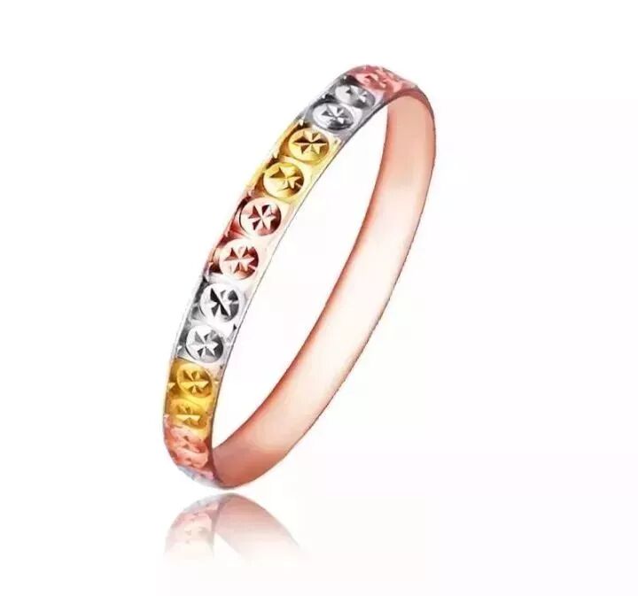 1 色彩多样 k金因可以与其他有色金属进行调配,颜色多样.