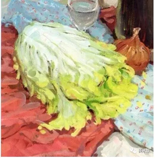 色彩静物教程——白菜画法