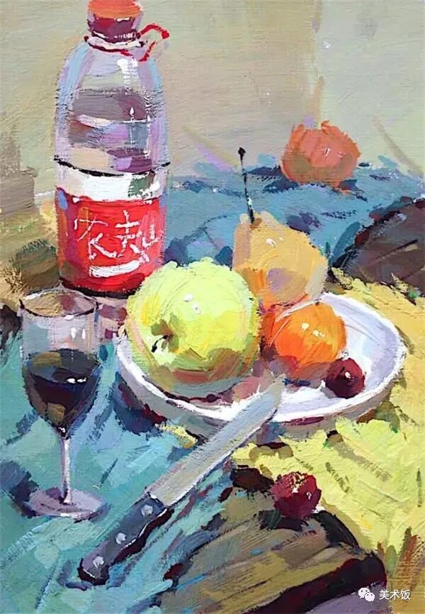 常见色彩静物组合画法之色彩静物中的瓶瓶罐罐