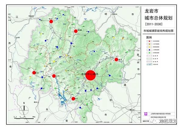 市域范围为龙岩市行政辖区(包括1区1市5县),总面积19050平方公里.