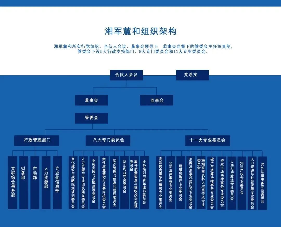 湘軍麓和律師事務所組織架構