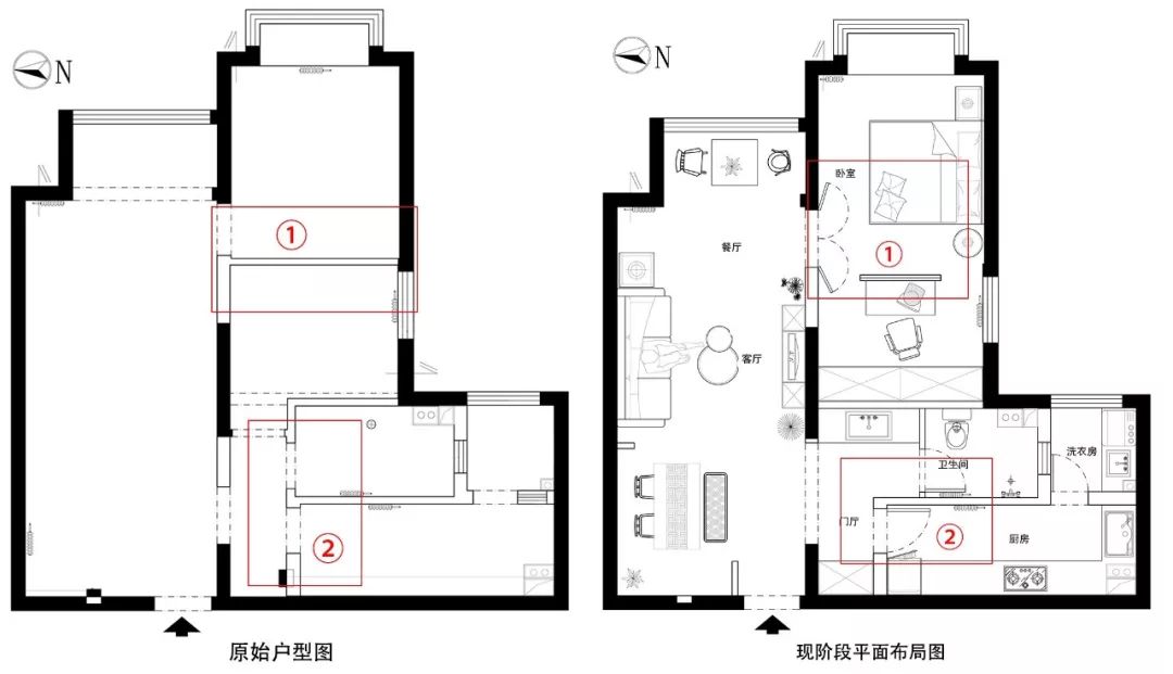 小倆口花6萬半包裝80㎡北歐風，小臥室變身大套間 家居 第15張