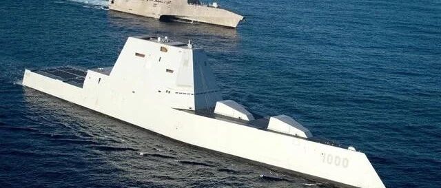 6图再看美国科幻战舰DDG1000，一步步迈向不中用也不中看