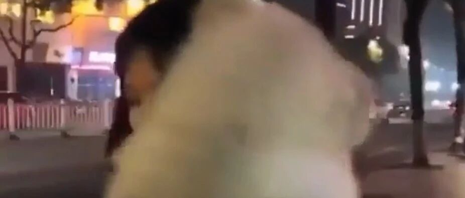 散步时偶遇一位妹子抱着一个特大号玩偶，结果走近一看……