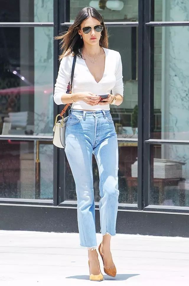 2019春夏最流行、最時髦的，非牛仔闊腿褲莫屬！ 時尚 第35張