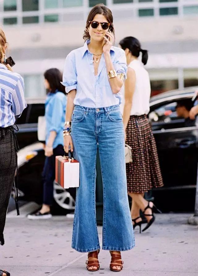 2019春夏最流行、最時髦的，非牛仔闊腿褲莫屬！ 時尚 第27張
