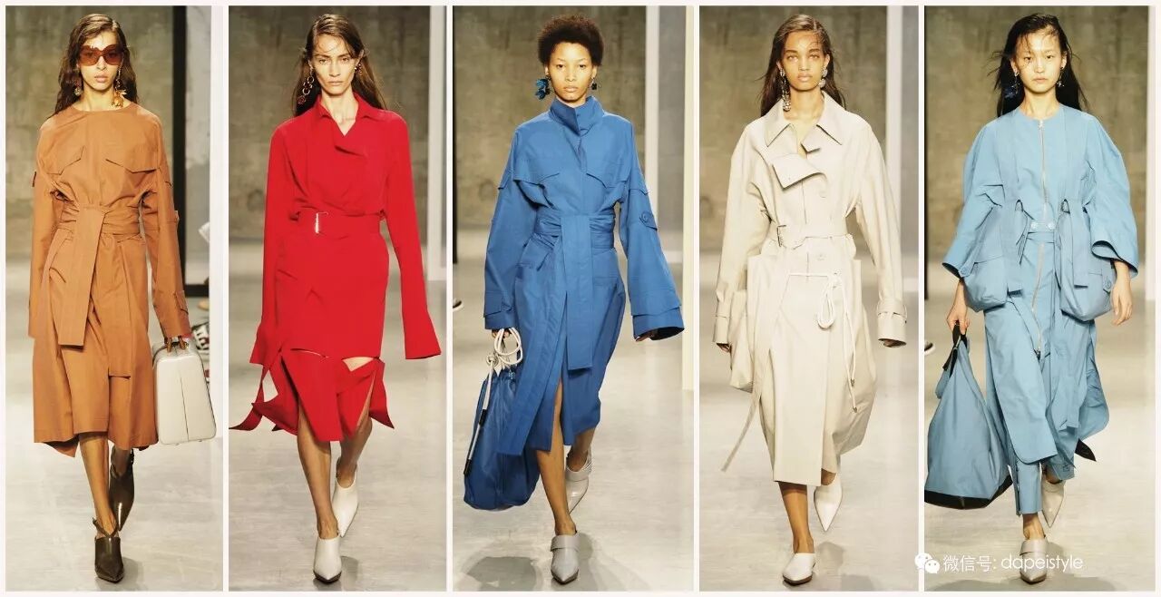 春天穿风衣+阔腿裤，简直就是气质精
