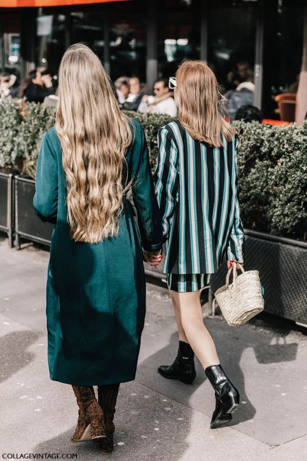 春天穿风衣+阔腿裤，简直就是气质精