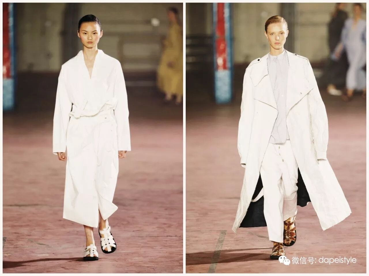 春天穿风衣+阔腿裤，简直就是气质精