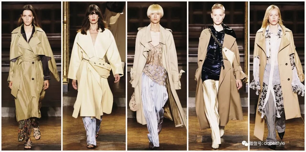 春天穿风衣+阔腿裤，简直就是气质精