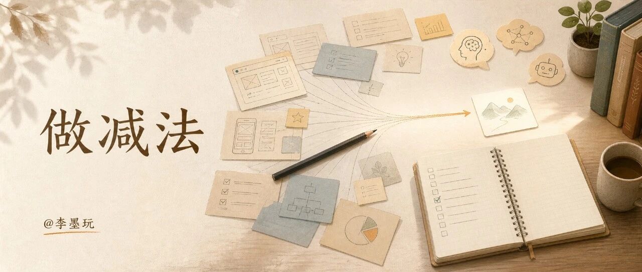 想干的事情太多了，更需要做减法