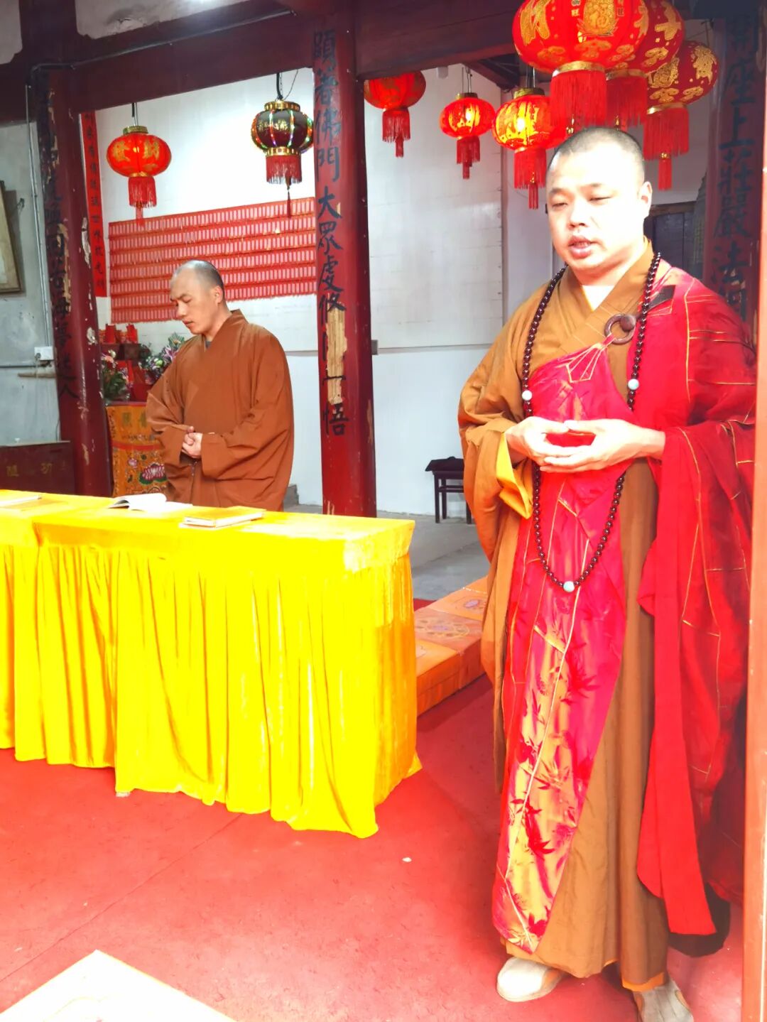 金钟阁禅寺恭迎韦陀菩萨圣诞——迎请韦陀菩萨圣相