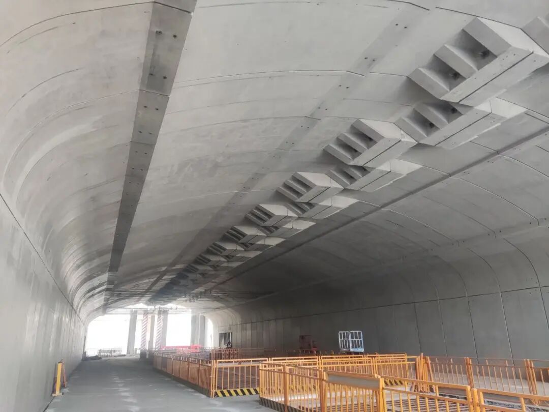 全国首座全方位装配式地铁车站在青岛地铁6号线拼装完成