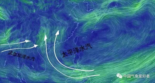 3月29日晚东亚地区的水汽输送情况,太平洋和印度洋暖湿气流大举进军