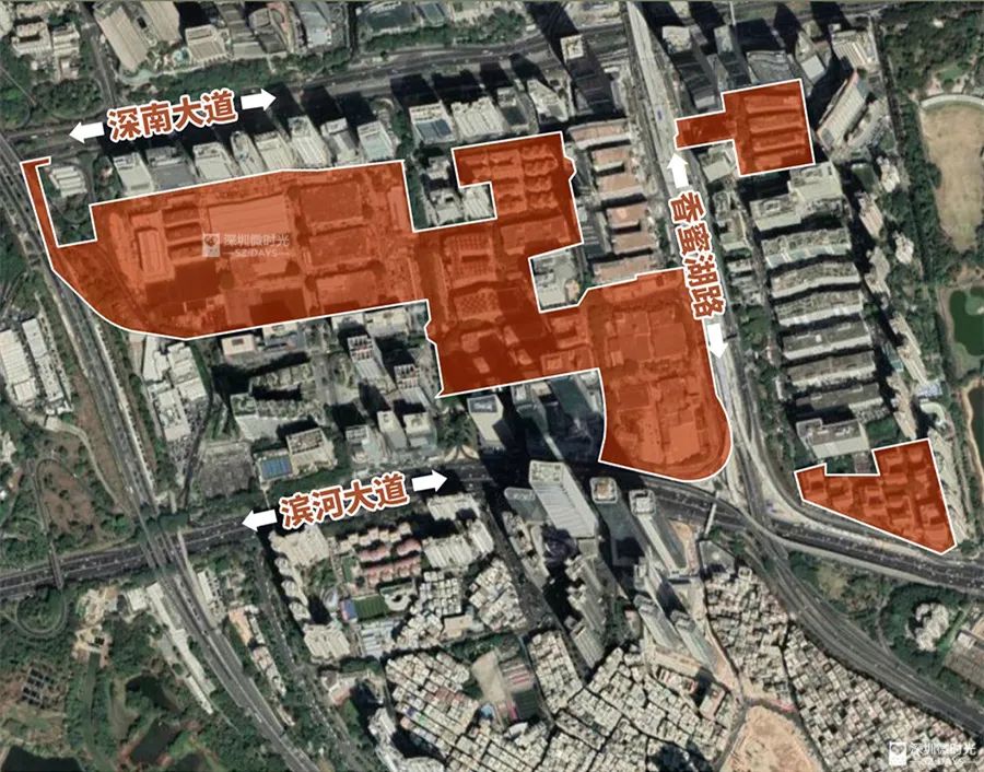 皇冠工业企业,泰然工业区,杜邦车公庙厂,中联大厦等15个地方,皆在旧改