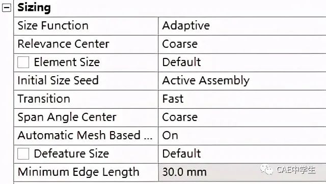 Ansys Workbench网格控制之——全局网格控制的图12