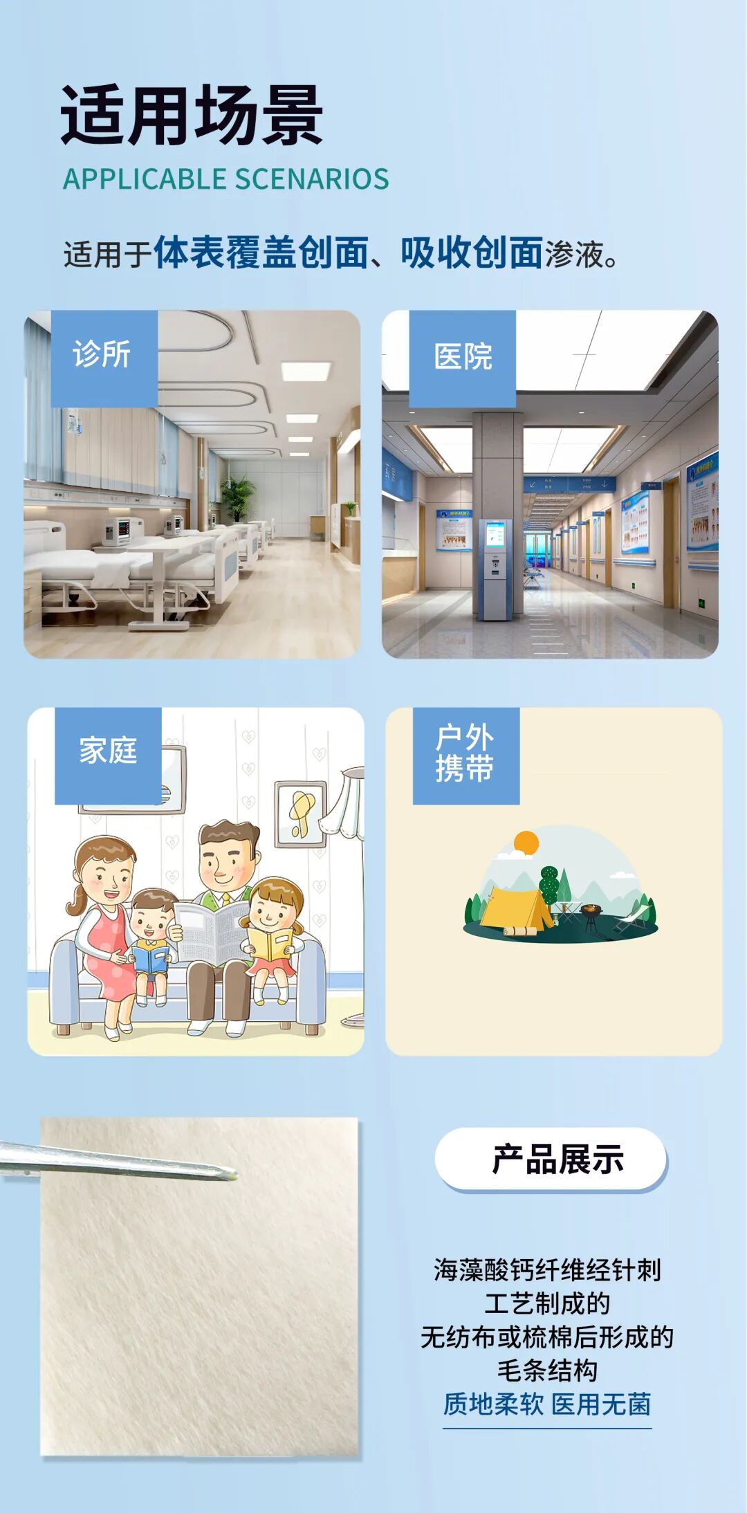 海藻酸钙敷料怎么开发朱氏风物 ｜ 医用海藻酸钙辅料，吸出渗液，促进创面愈合_https://www.jmylbn.com_新闻资讯_第4张