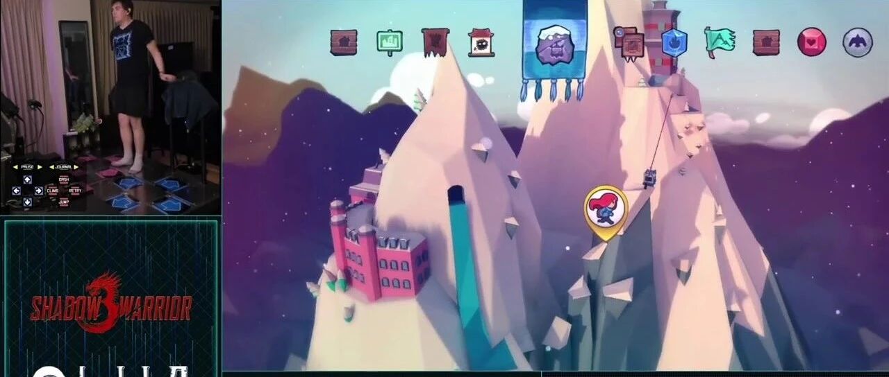 我用脚都比你打的快！超神玩家用脚速通《蔚蓝》！