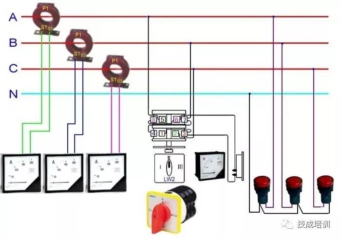 三相互感器与电流表和电能表如何接线？的图4