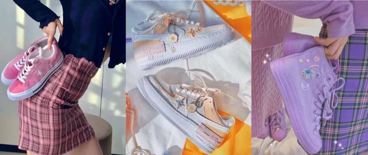 比Nike、匡威，好看还便宜的20双公主风运动鞋！