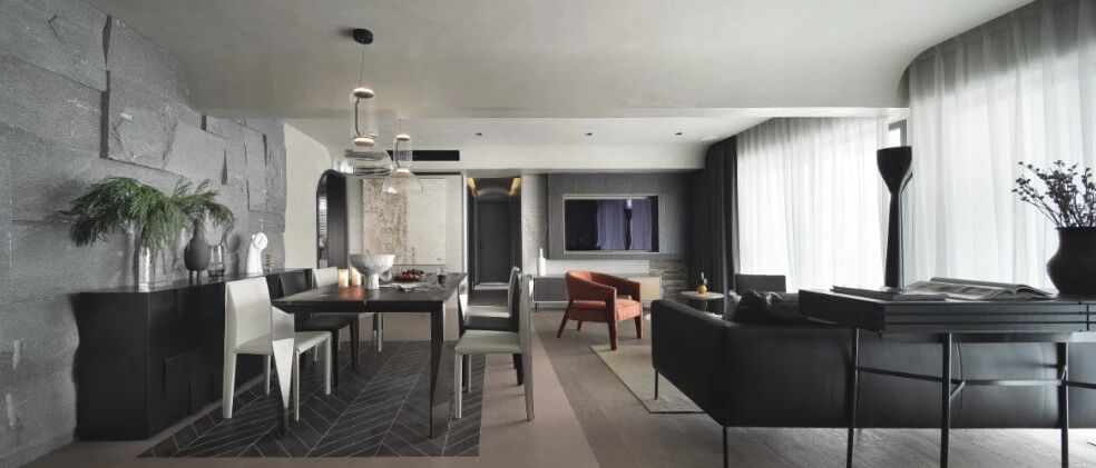 深圳“高净值”屋主的家：两套打通变180㎡，极简侘寂美学！