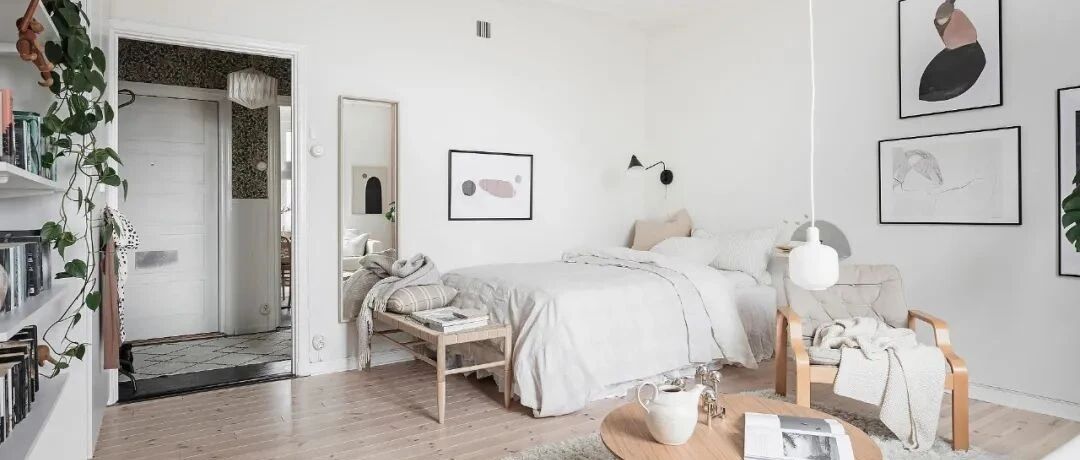 40㎡老房翻新，巧用软装，变身清新北欧风一人居！