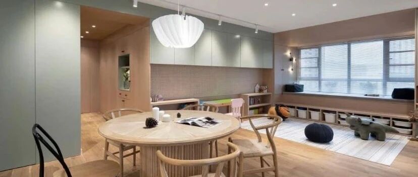 132㎡治愈系亲子宅，把童趣「乐园」搬回家，实用又纾压。​