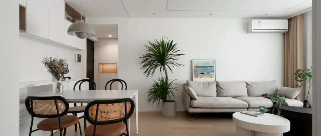 63㎡两人两喵一汪，清新干净的基调，营造自然舒适的生活氛围！