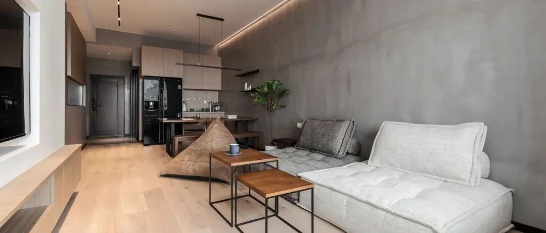 90㎡女孩和“大橘”的家，高级灰+原木，简直太酷了！